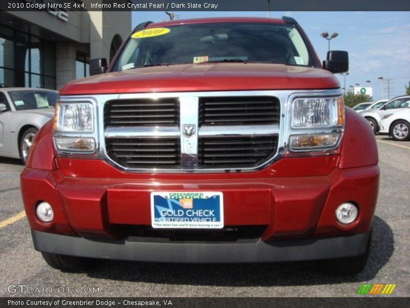 Inferno Red Crystal Pearl / Dark Slate Gray 2010 Dodge Nitro SE 4x4