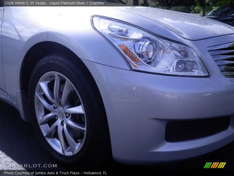 Liquid Platinum Silver / Graphite 2008 Infiniti G 35 Sedan