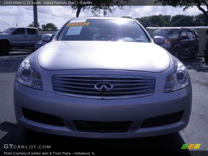 Liquid Platinum Silver / Graphite 2008 Infiniti G 35 Sedan