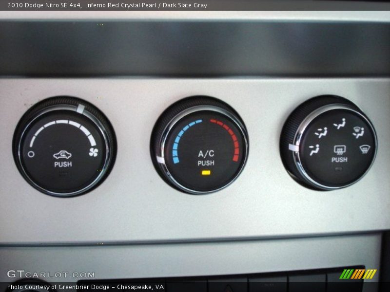 Inferno Red Crystal Pearl / Dark Slate Gray 2010 Dodge Nitro SE 4x4