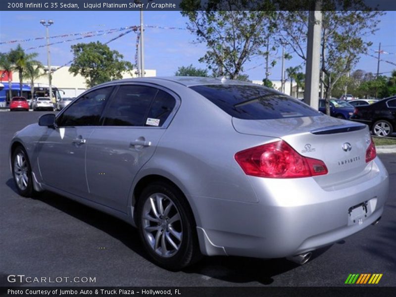 Liquid Platinum Silver / Graphite 2008 Infiniti G 35 Sedan