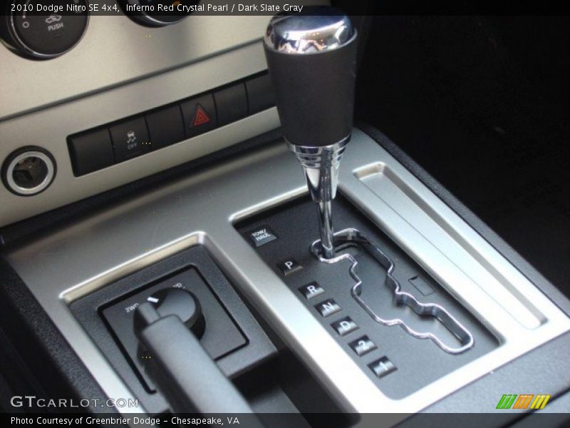 Inferno Red Crystal Pearl / Dark Slate Gray 2010 Dodge Nitro SE 4x4
