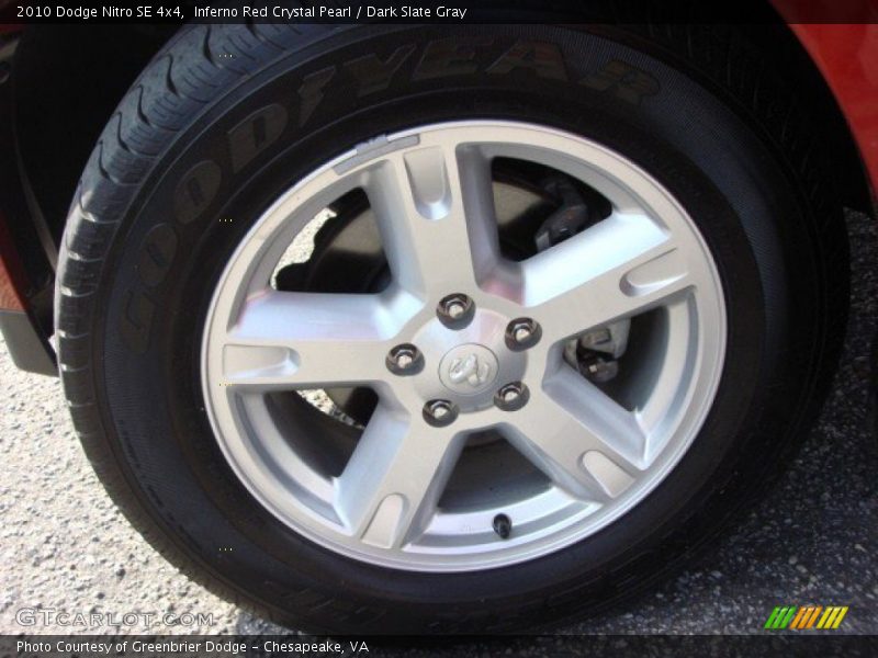 Inferno Red Crystal Pearl / Dark Slate Gray 2010 Dodge Nitro SE 4x4