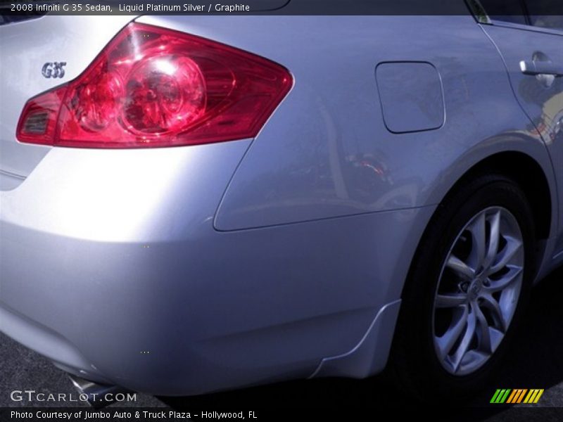 Liquid Platinum Silver / Graphite 2008 Infiniti G 35 Sedan