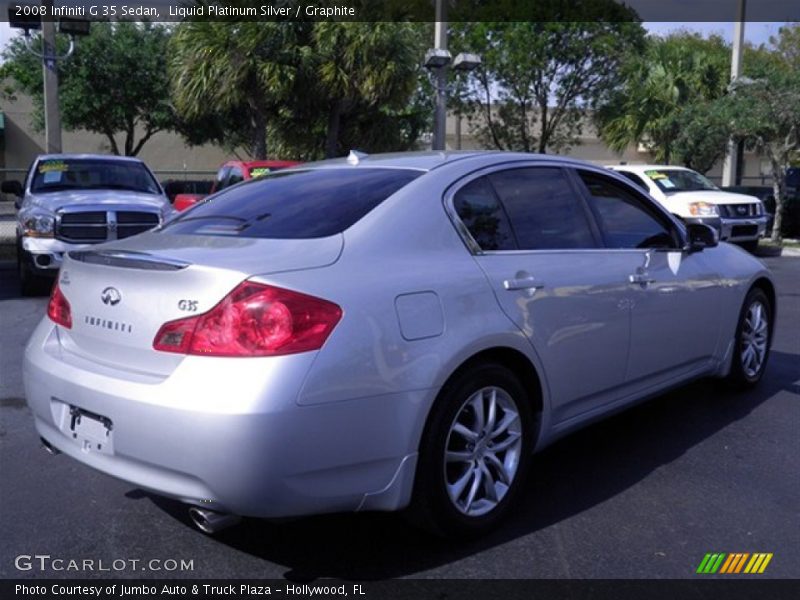 Liquid Platinum Silver / Graphite 2008 Infiniti G 35 Sedan