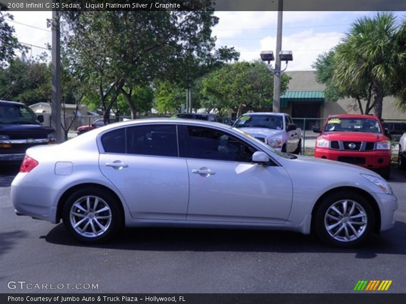 Liquid Platinum Silver / Graphite 2008 Infiniti G 35 Sedan