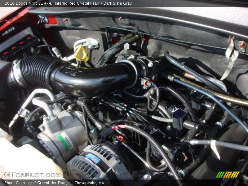 Inferno Red Crystal Pearl / Dark Slate Gray 2010 Dodge Nitro SE 4x4
