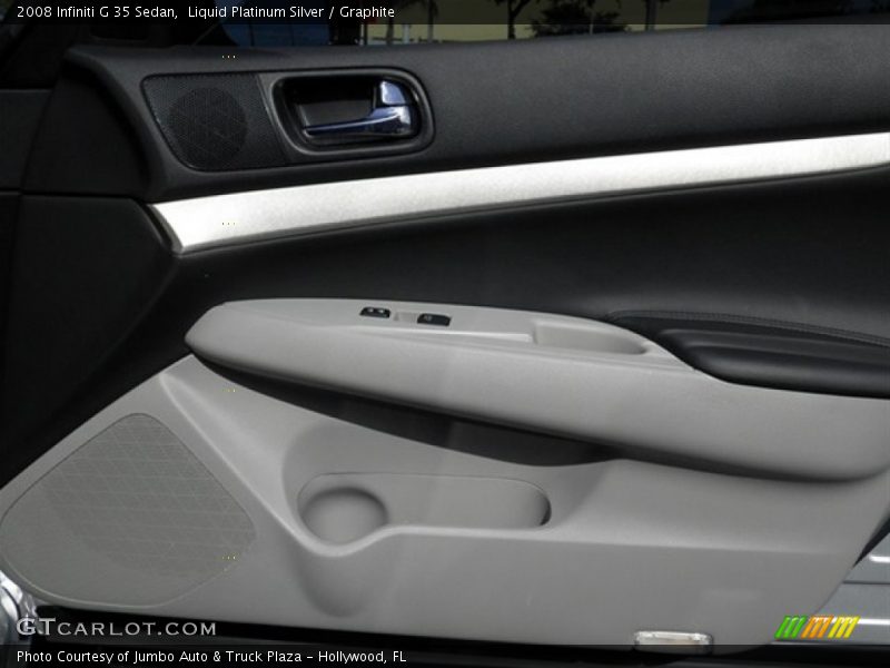 Liquid Platinum Silver / Graphite 2008 Infiniti G 35 Sedan