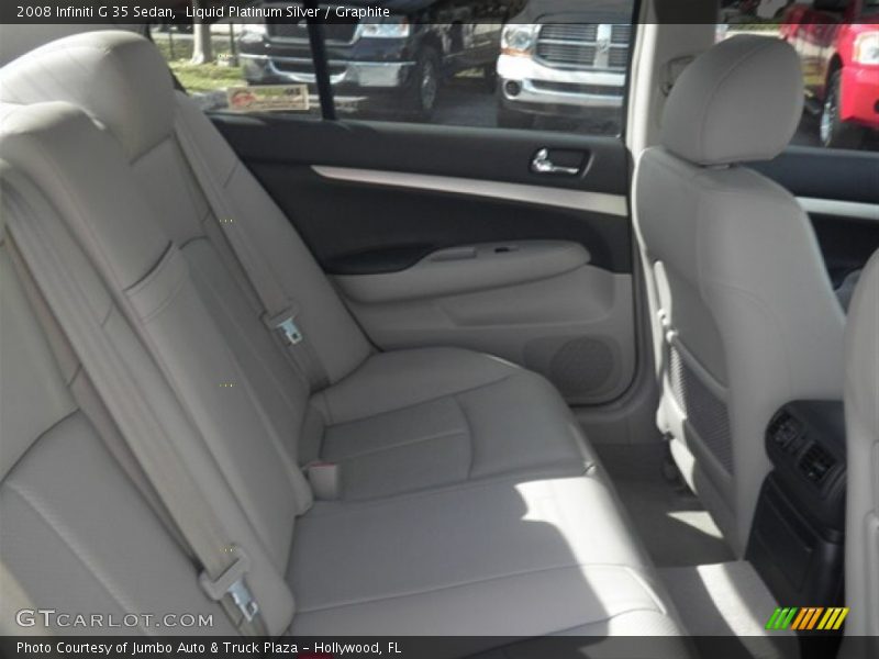 Liquid Platinum Silver / Graphite 2008 Infiniti G 35 Sedan