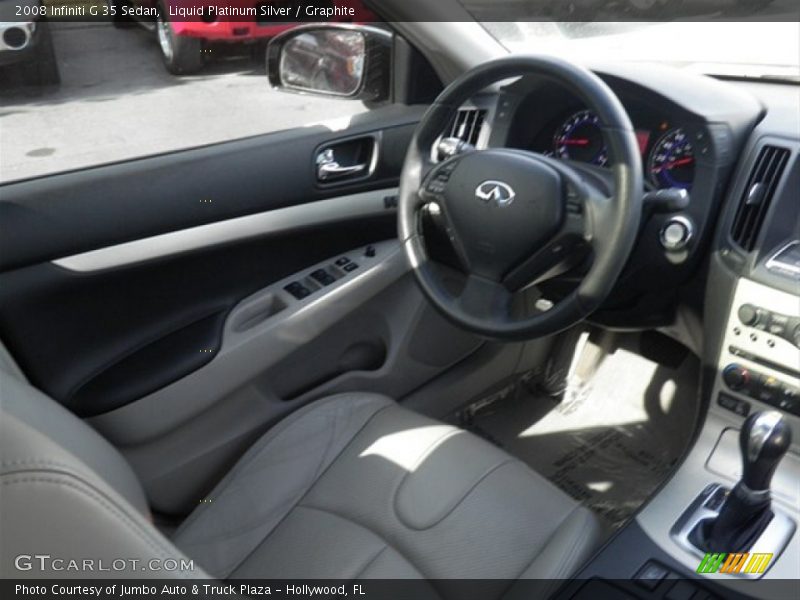 Liquid Platinum Silver / Graphite 2008 Infiniti G 35 Sedan