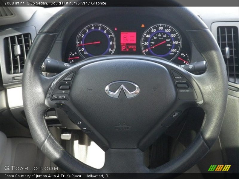 Liquid Platinum Silver / Graphite 2008 Infiniti G 35 Sedan