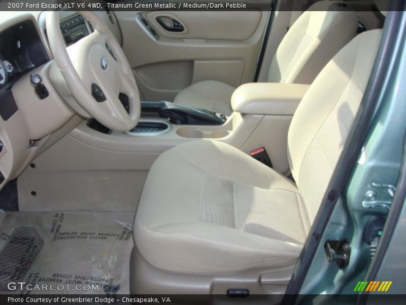 Titanium Green Metallic / Medium/Dark Pebble 2007 Ford Escape XLT V6 4WD