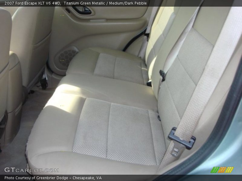 Titanium Green Metallic / Medium/Dark Pebble 2007 Ford Escape XLT V6 4WD