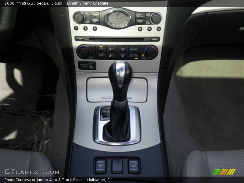 Liquid Platinum Silver / Graphite 2008 Infiniti G 35 Sedan