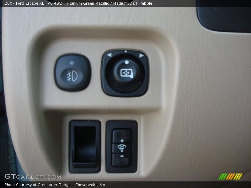 Titanium Green Metallic / Medium/Dark Pebble 2007 Ford Escape XLT V6 4WD