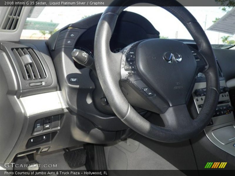 Liquid Platinum Silver / Graphite 2008 Infiniti G 35 Sedan