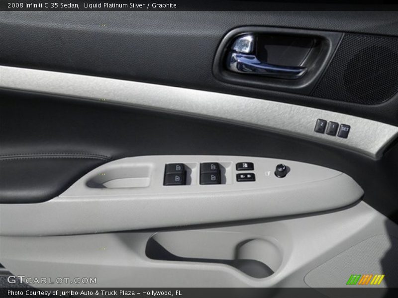 Liquid Platinum Silver / Graphite 2008 Infiniti G 35 Sedan