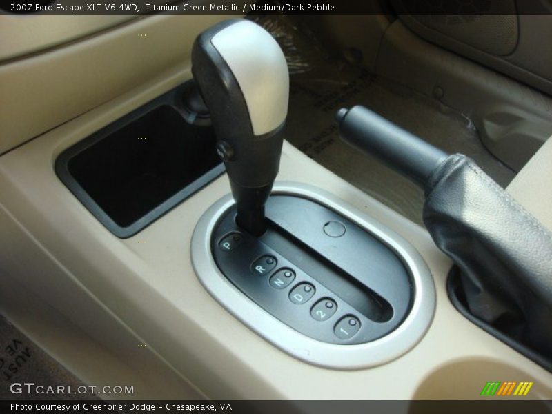 Titanium Green Metallic / Medium/Dark Pebble 2007 Ford Escape XLT V6 4WD