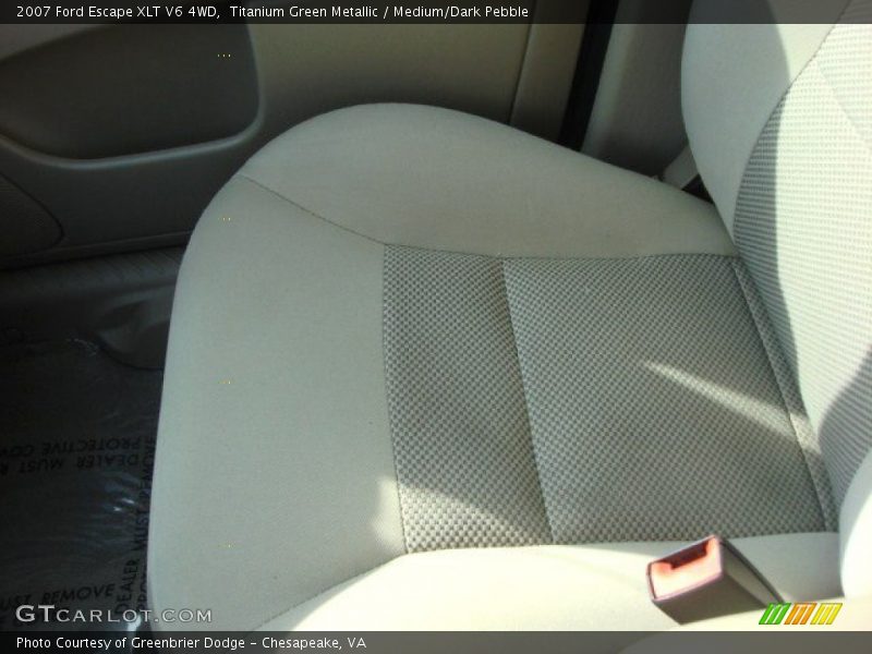 Titanium Green Metallic / Medium/Dark Pebble 2007 Ford Escape XLT V6 4WD