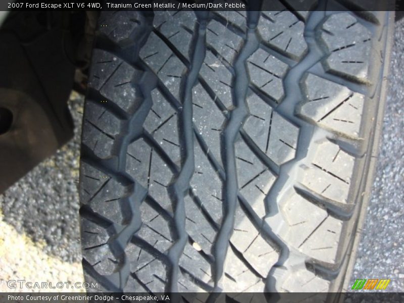 Titanium Green Metallic / Medium/Dark Pebble 2007 Ford Escape XLT V6 4WD