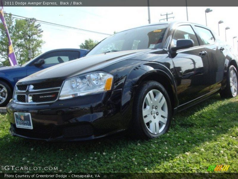 Black / Black 2011 Dodge Avenger Express