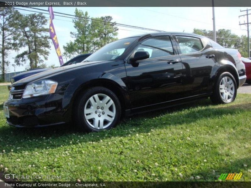 Black / Black 2011 Dodge Avenger Express