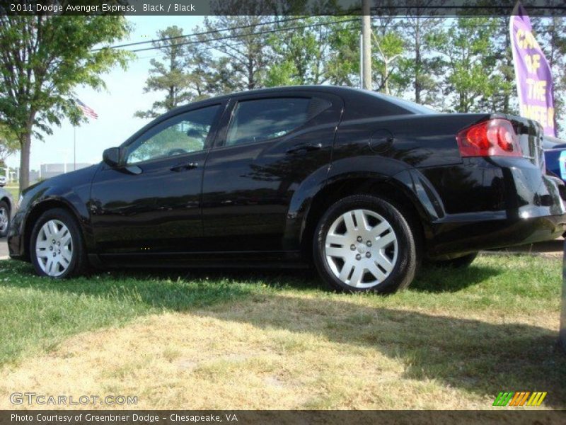 Black / Black 2011 Dodge Avenger Express