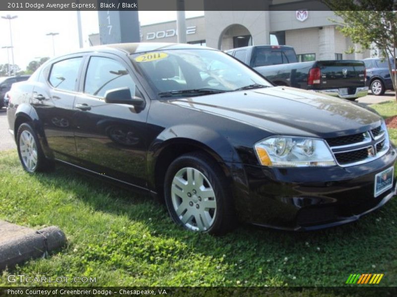 Black / Black 2011 Dodge Avenger Express