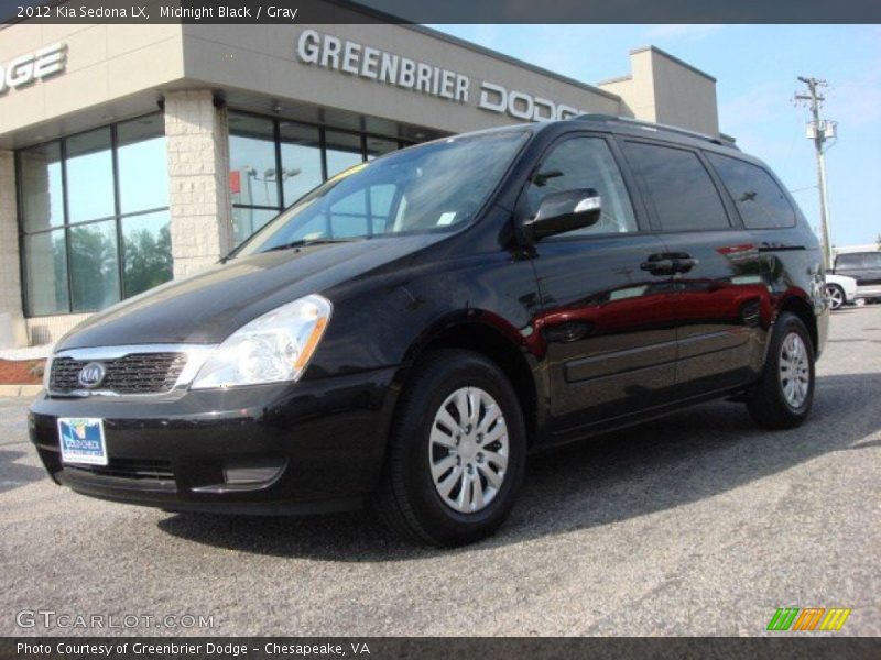 Midnight Black / Gray 2012 Kia Sedona LX