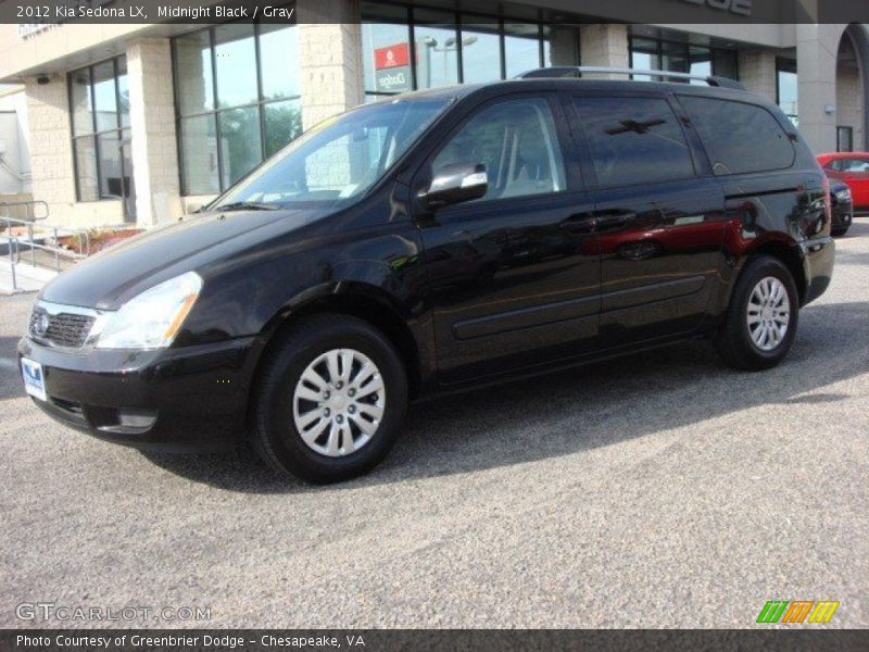 Midnight Black / Gray 2012 Kia Sedona LX