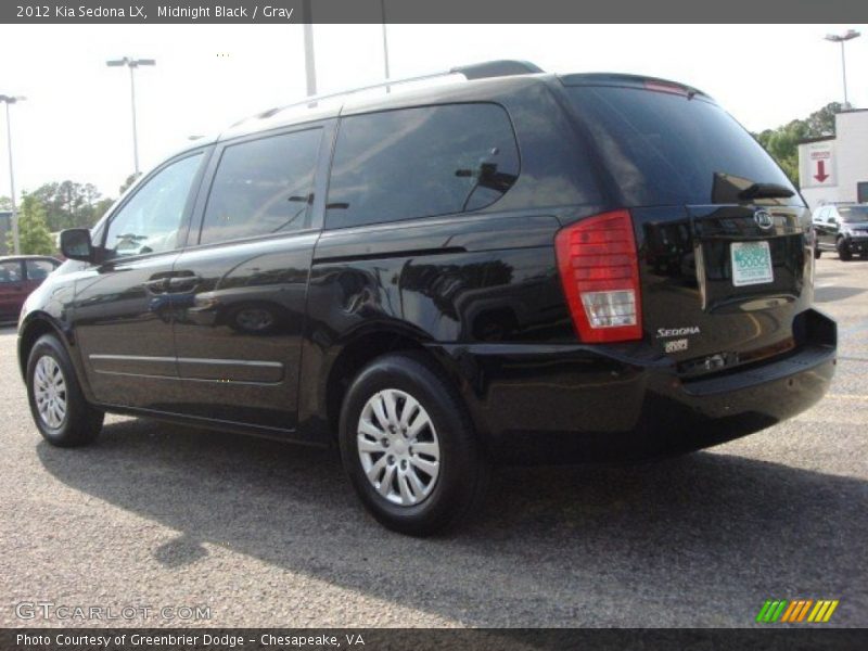 Midnight Black / Gray 2012 Kia Sedona LX