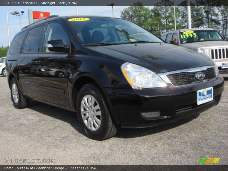 Midnight Black / Gray 2012 Kia Sedona LX