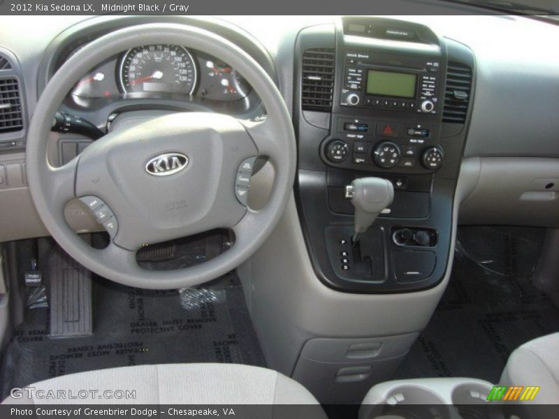 Midnight Black / Gray 2012 Kia Sedona LX