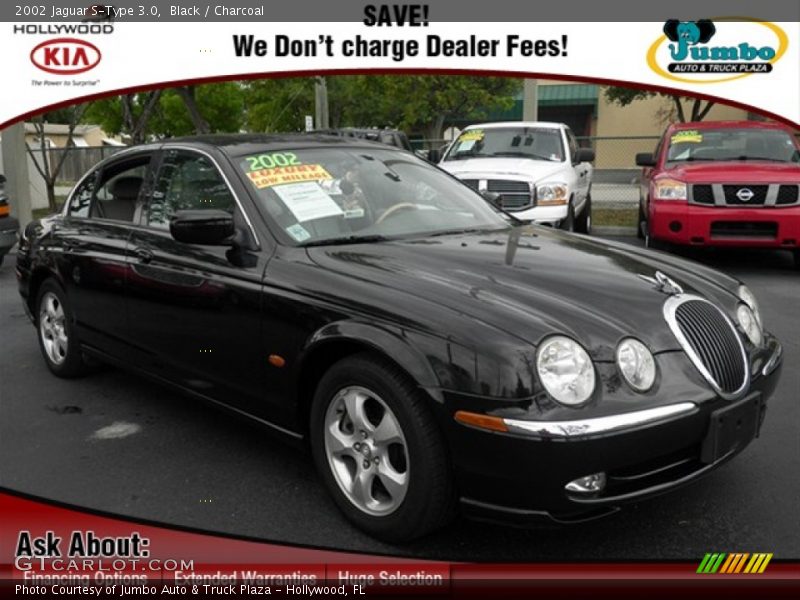 Black / Charcoal 2002 Jaguar S-Type 3.0