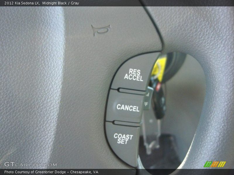 Midnight Black / Gray 2012 Kia Sedona LX