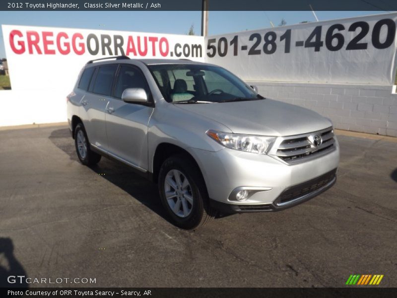 Classic Silver Metallic / Ash 2012 Toyota Highlander