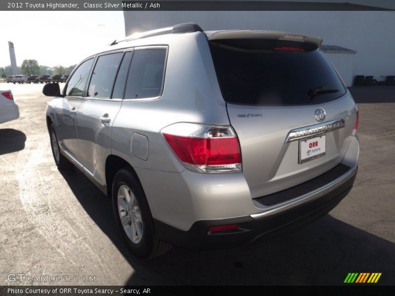 Classic Silver Metallic / Ash 2012 Toyota Highlander