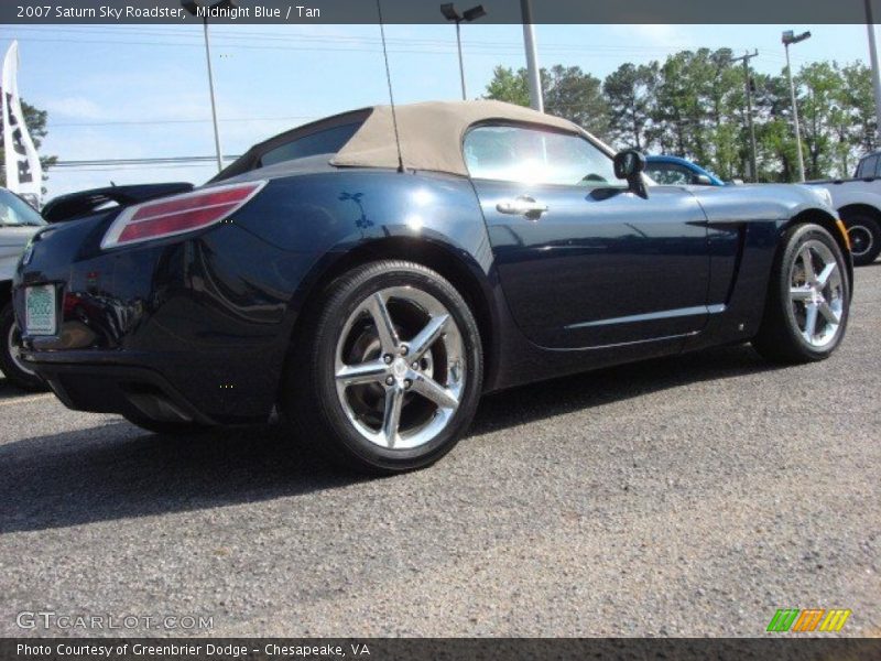 Midnight Blue / Tan 2007 Saturn Sky Roadster