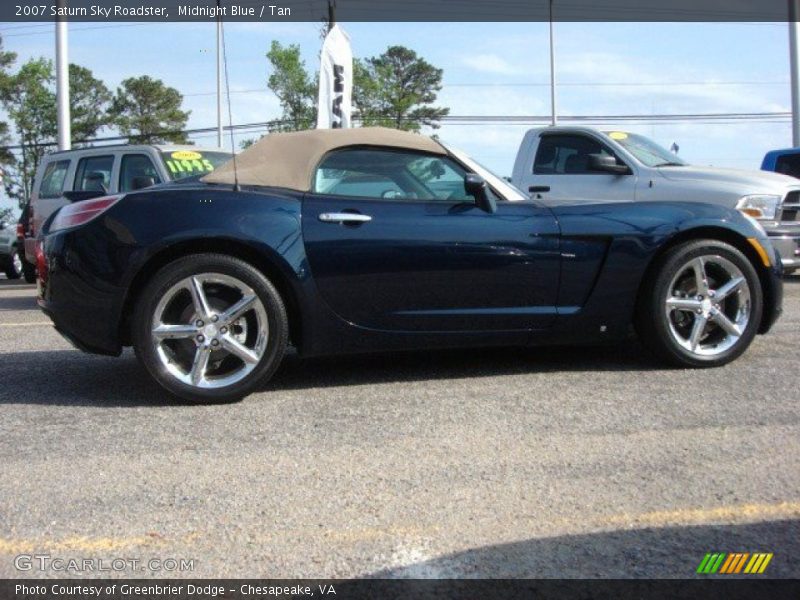 Midnight Blue / Tan 2007 Saturn Sky Roadster