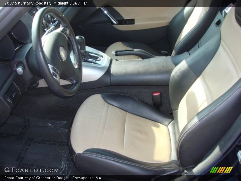 Midnight Blue / Tan 2007 Saturn Sky Roadster