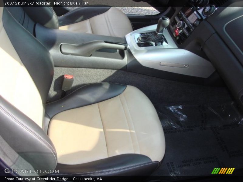 Midnight Blue / Tan 2007 Saturn Sky Roadster