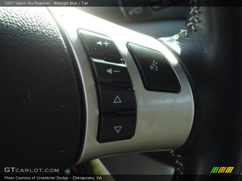 Midnight Blue / Tan 2007 Saturn Sky Roadster
