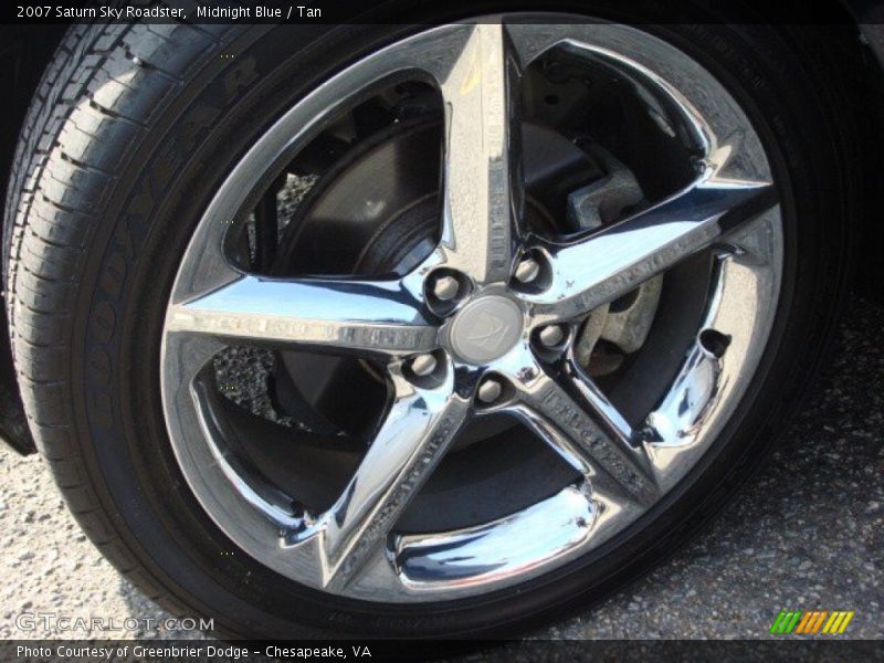 Midnight Blue / Tan 2007 Saturn Sky Roadster