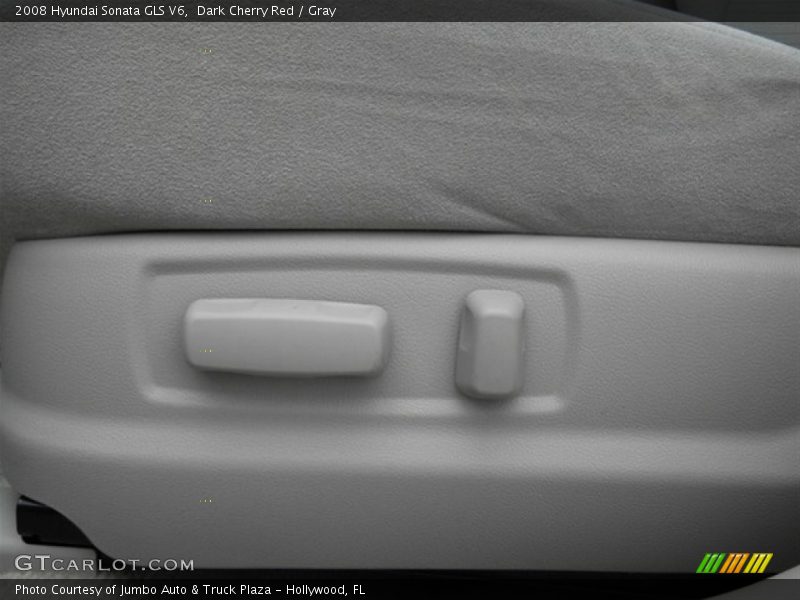 Dark Cherry Red / Gray 2008 Hyundai Sonata GLS V6