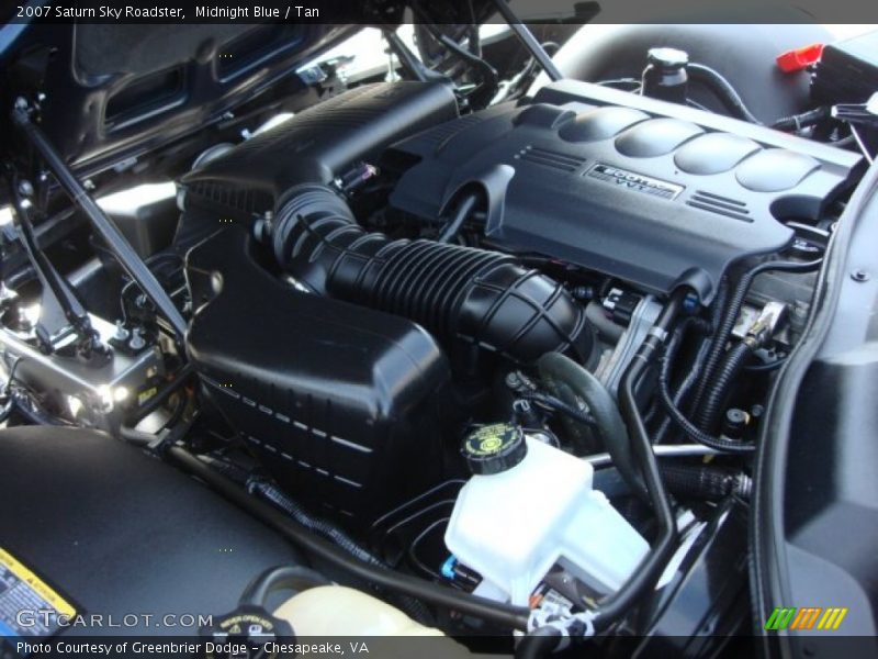 Midnight Blue / Tan 2007 Saturn Sky Roadster
