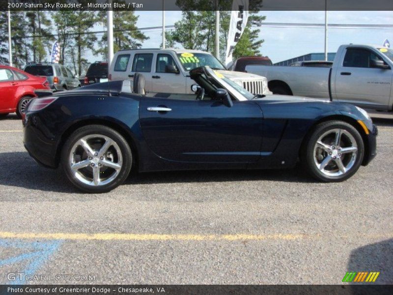 Midnight Blue / Tan 2007 Saturn Sky Roadster