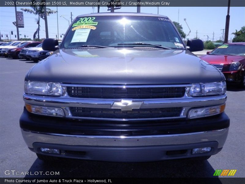 Medium Charcoal Gray Metallic / Graphite/Medium Gray 2002 Chevrolet Suburban 1500 LS