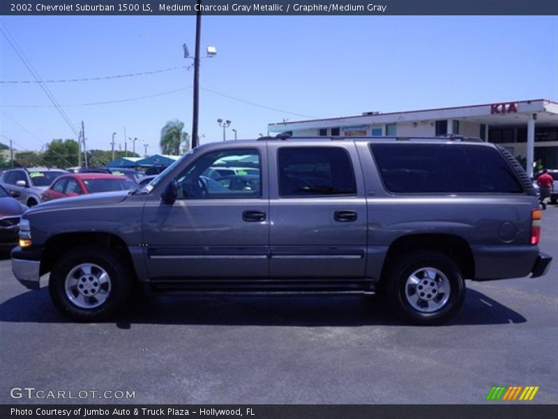Medium Charcoal Gray Metallic / Graphite/Medium Gray 2002 Chevrolet Suburban 1500 LS