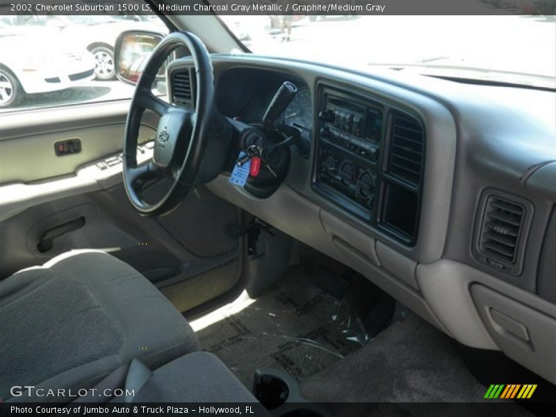 Medium Charcoal Gray Metallic / Graphite/Medium Gray 2002 Chevrolet Suburban 1500 LS