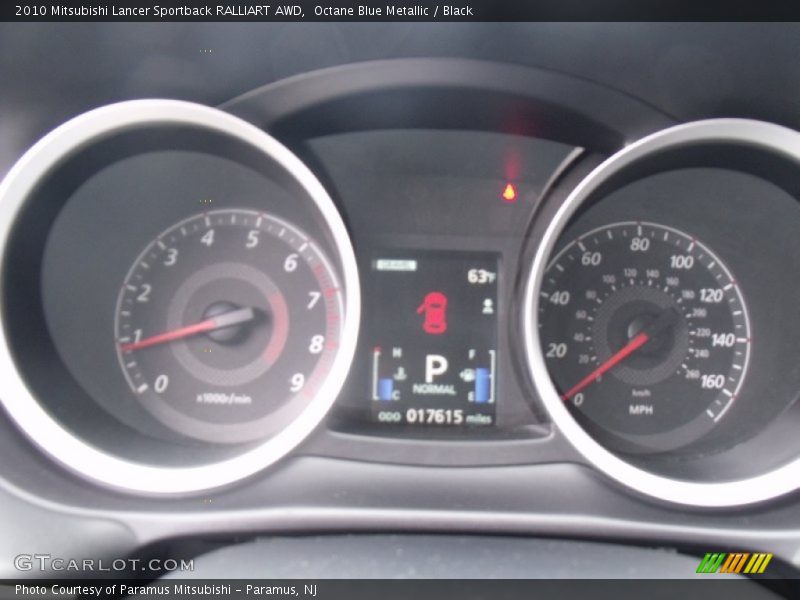 Octane Blue Metallic / Black 2010 Mitsubishi Lancer Sportback RALLIART AWD